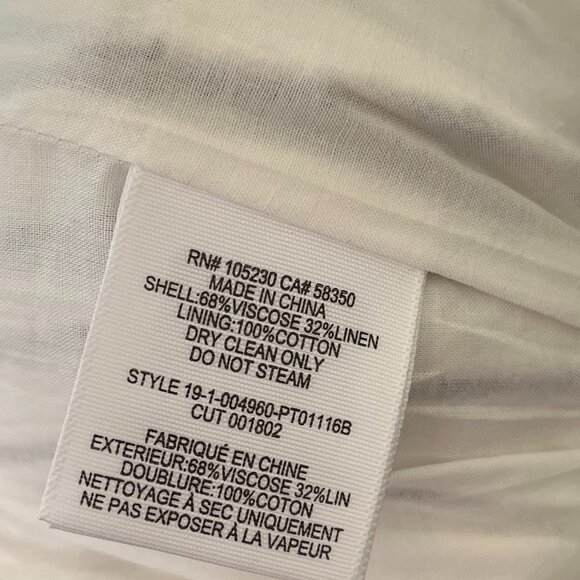 Joie Linen/Viscose Stripe Pant - Size Small - Picture 7 of 9